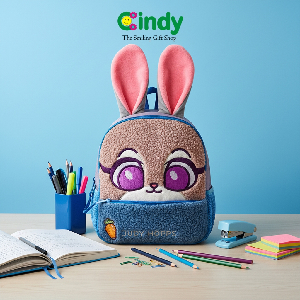 CINDY ORIGINAL DISNEY Tas Ransel Zootopia Judy Hopps Tas Ransel Anak Lucu Lembut