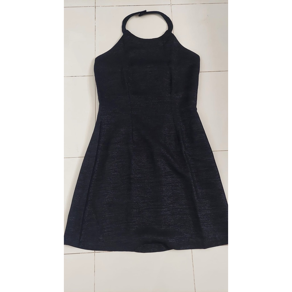 Dress Sexy Hitam Berkilau - Gaun Pesta