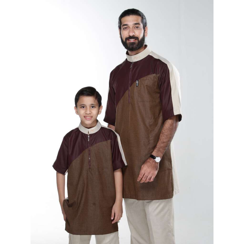 KAMILIANO GOLD 004 – RED KURTA LENGAN PENDEK