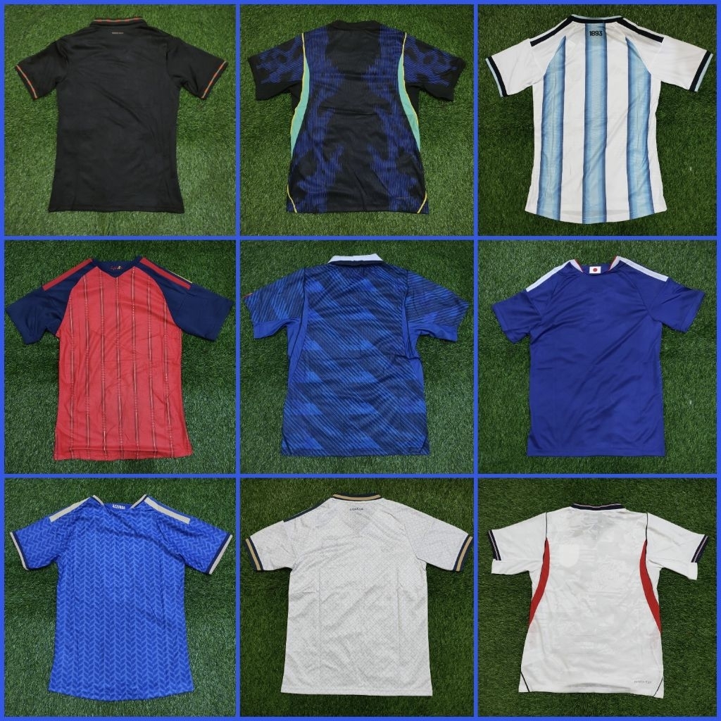 JERSEY BOLA NEGARA PIALA DUNIA WC PART 2 HOME AWAY 3RD THIRD GOALKEEPER GK KIPER TRAINING PREMATCH B