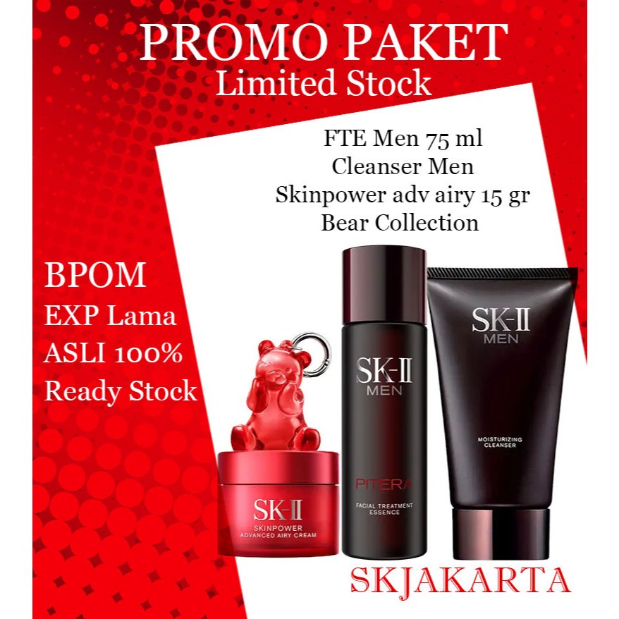 SK-II Paket skincare pria fte men dan gentle cleanser men