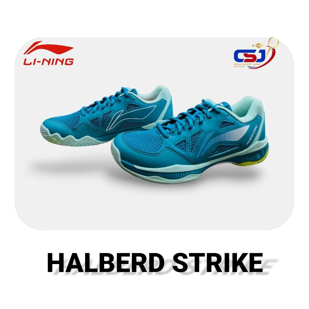 Sepatu Badminton LINING HALBERD STRIKE | Blue Jade/Green
