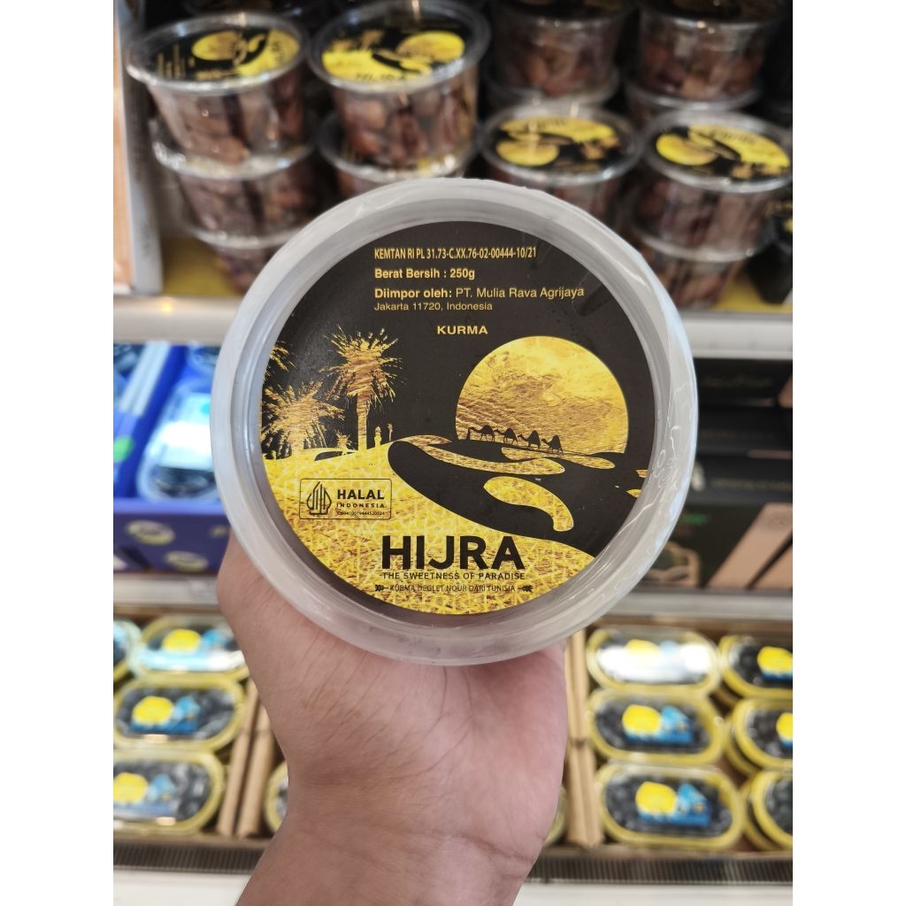 Buah kurma Hijra non tangkai gift pack 250 gram