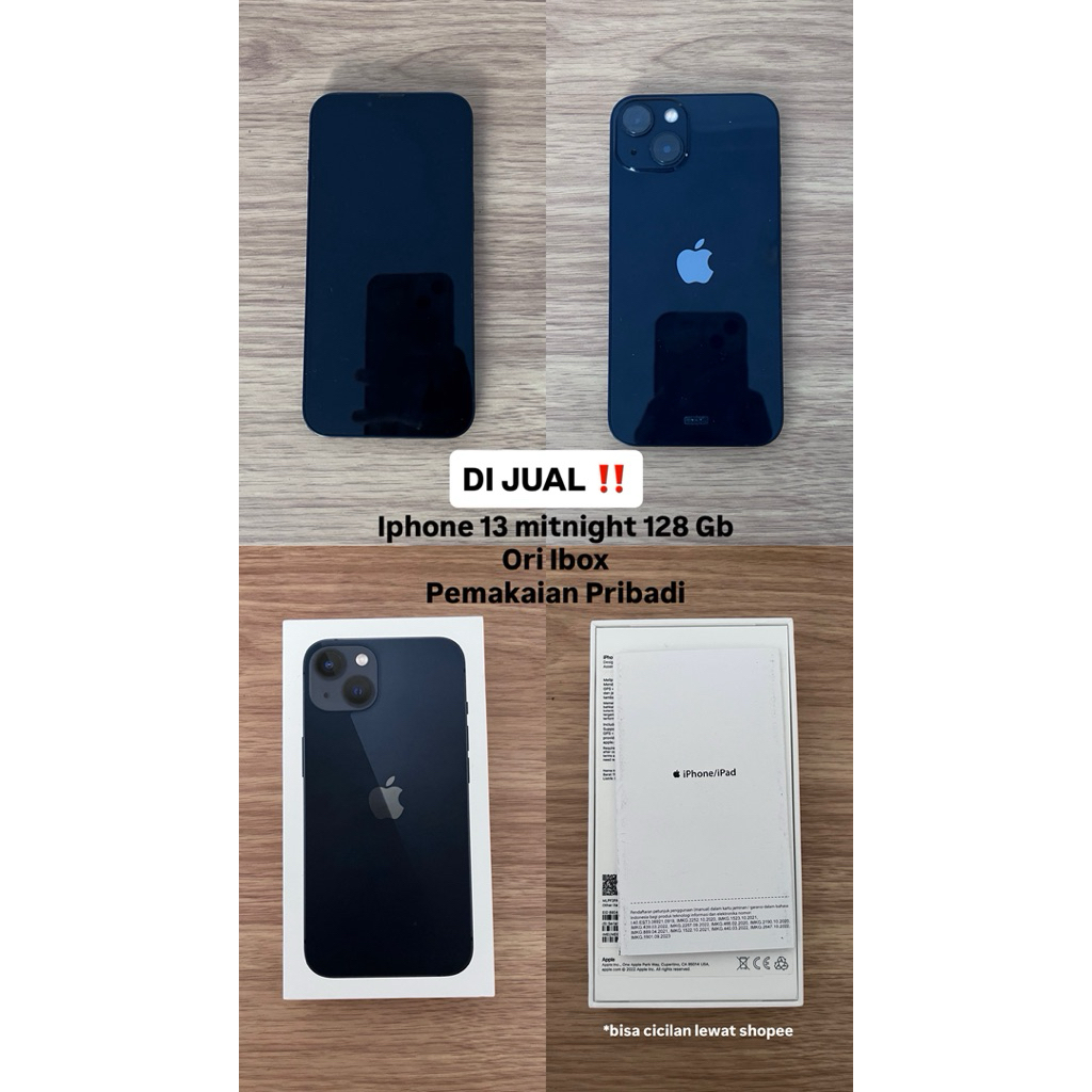 Iphone 13 128 gb ori ibok