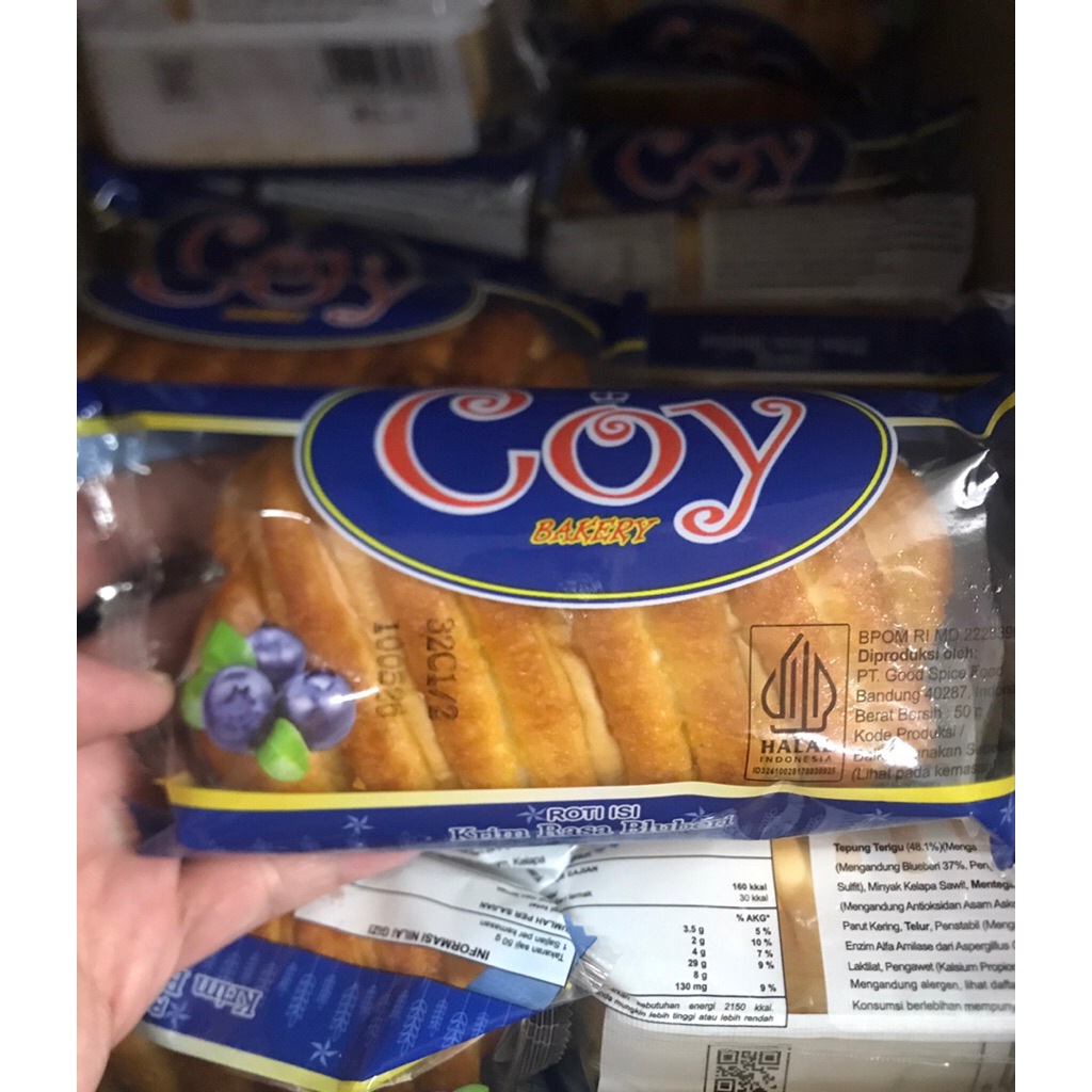 Roti COY Rasa Blueberry, Coklat, Nanas, Susu, Termurah