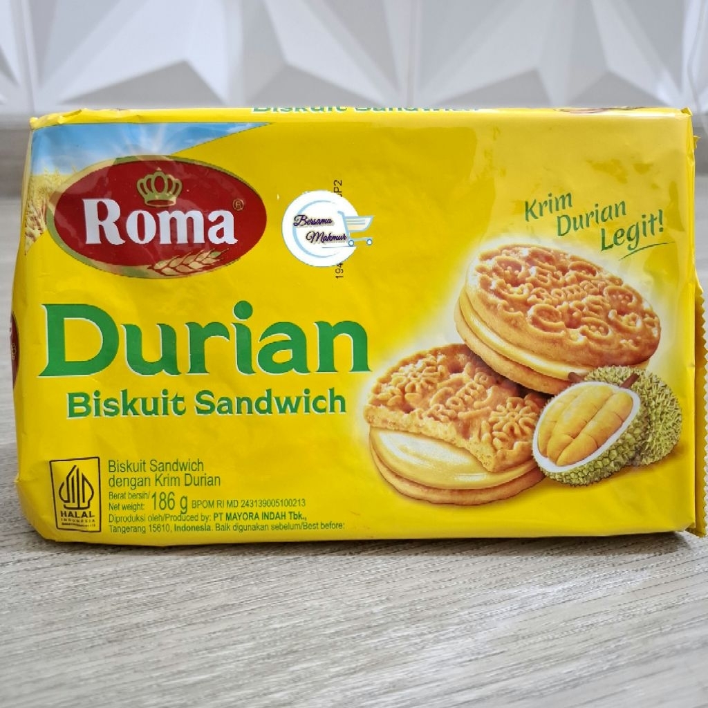 Durian Roma Biskuit Sandwich