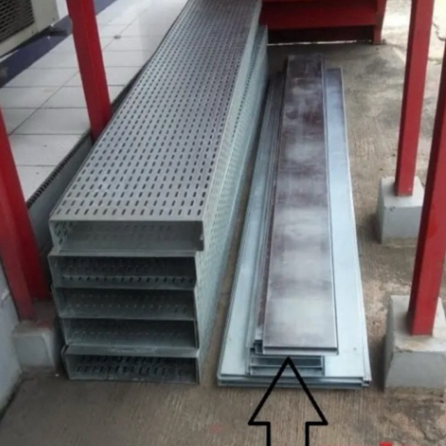 Tutup kabel tray Flange cover tray galvanis