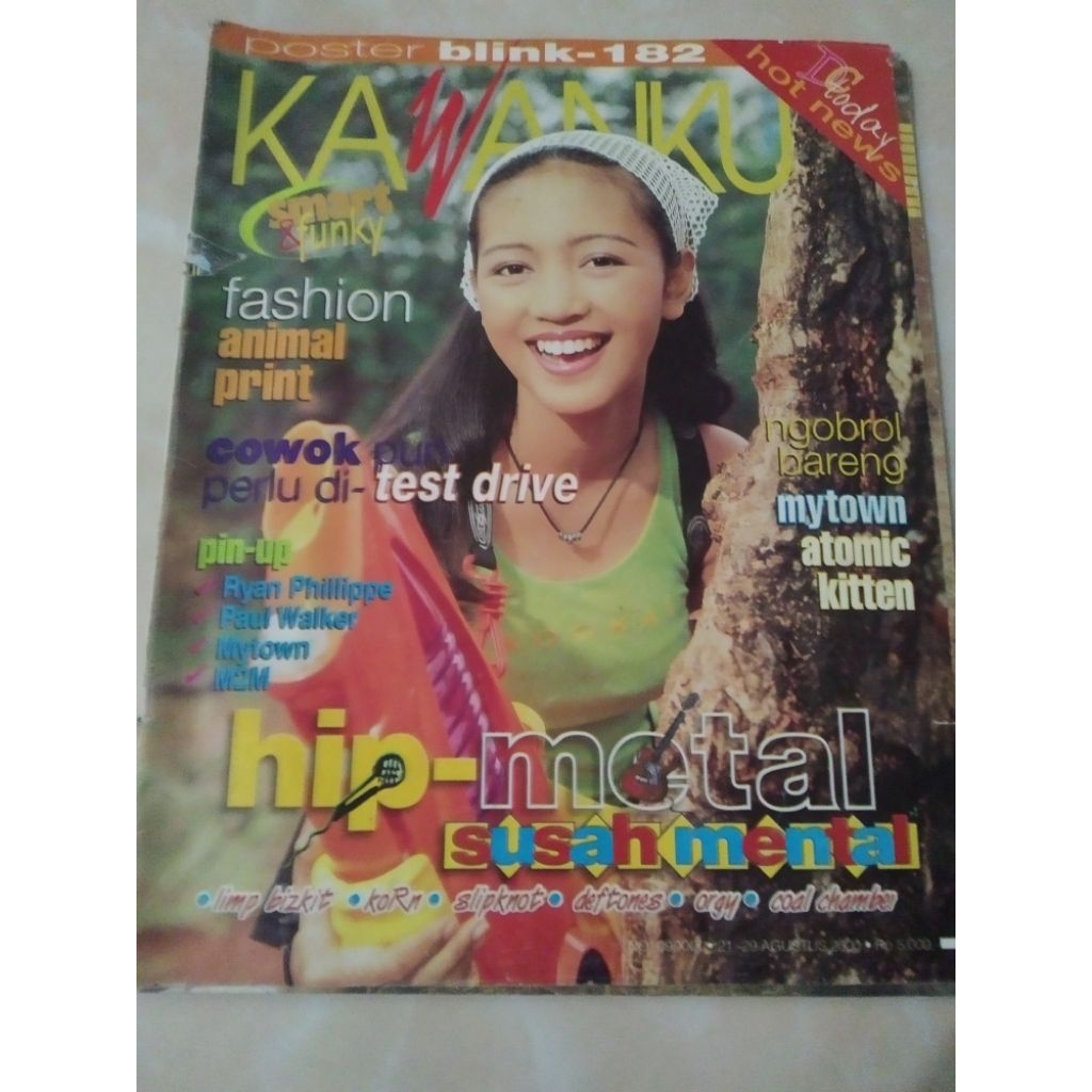 Majalah KAWANKU tahun 2000 cover Nury