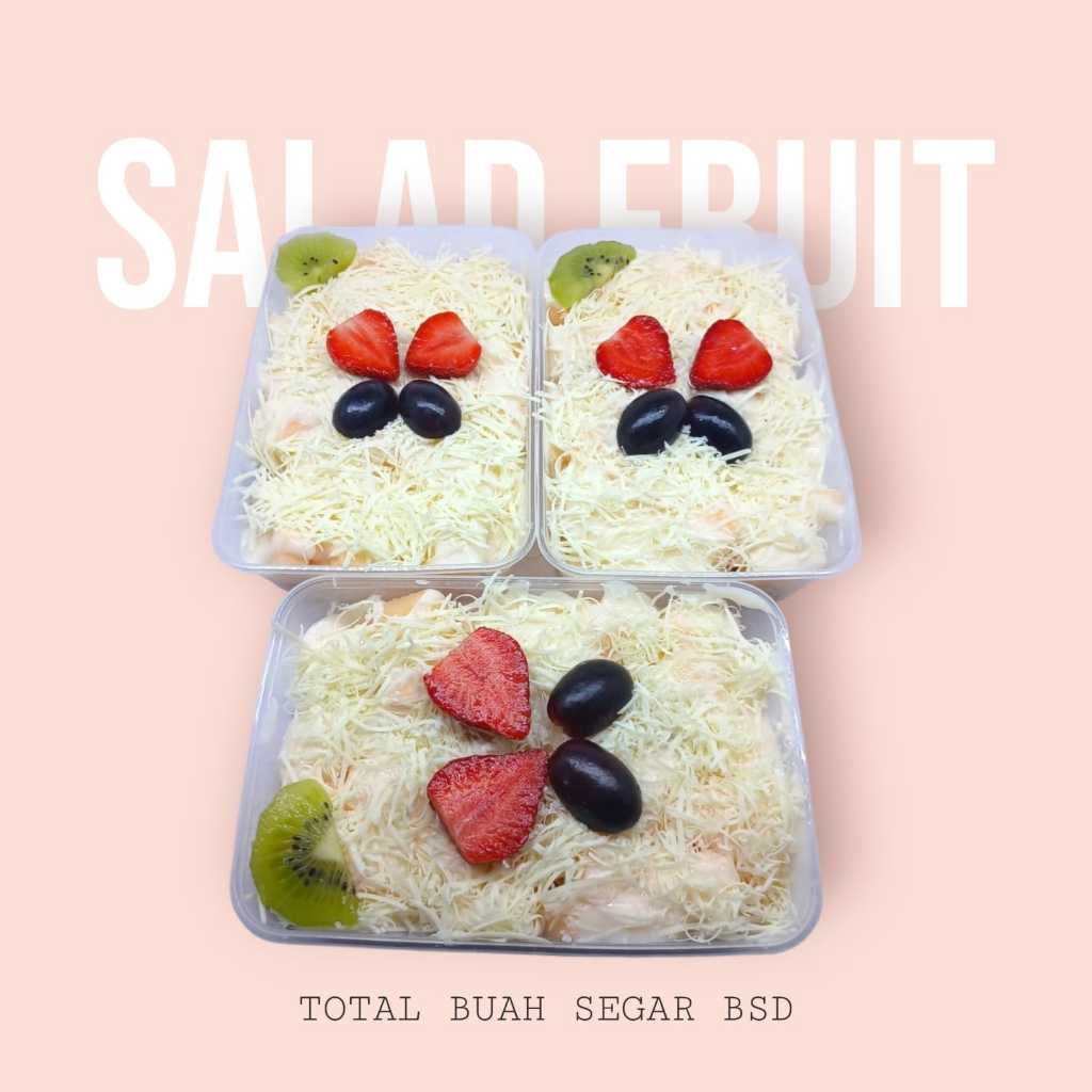 TBS-BSD SALAD MIX FRUIT SALAD BUAH SEGAR SIAP MAKAN 650ML