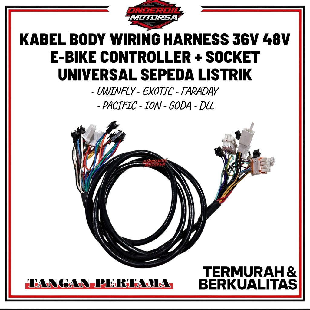 Kabel Body Sepeda Listrik Main Cable Universal E bike Faraday Uwinfly Selis Pacific Exotic United