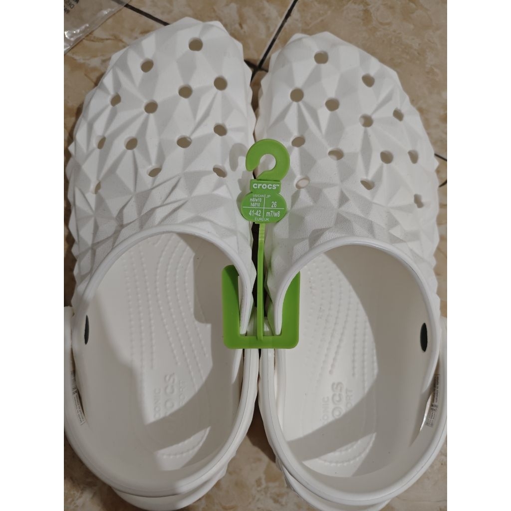 Crocs Geometric putih [Original]