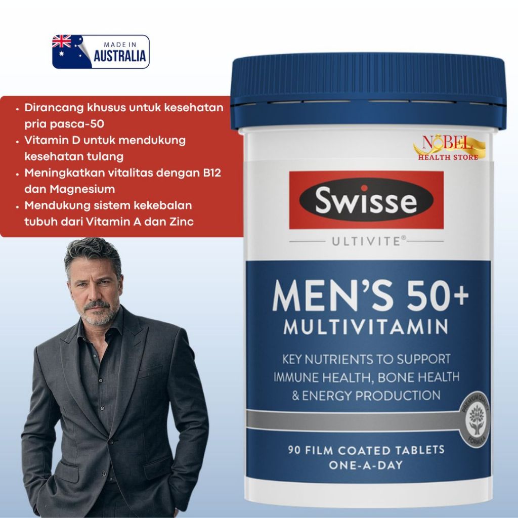 Swisse Mens Multivitamin 50+ 90 Tablets