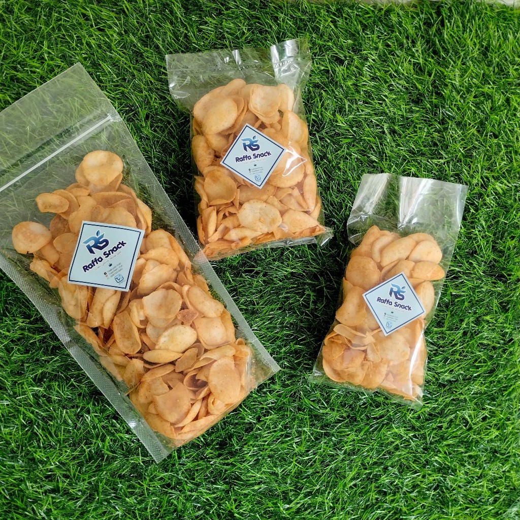 Citruk Kriuk Gurih Asin Pedas Cemilan Kering Renyah Raffa Snack