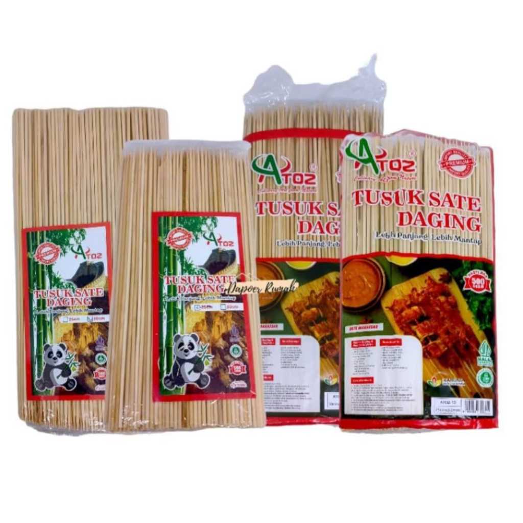 TUSUK SATE DAGING 30 CM/TUSUK SATE SHAOKAO/TUSUK BBQ/BAMBOO SKEWERS