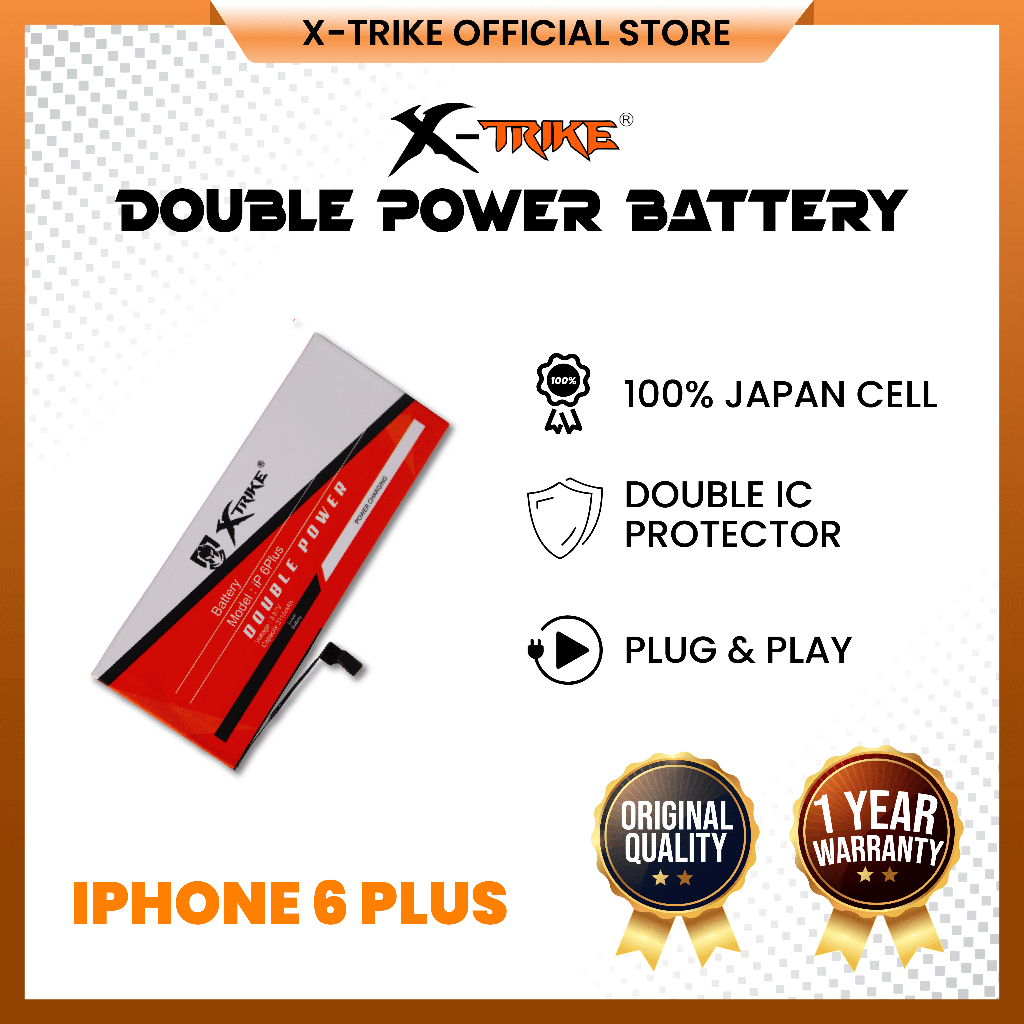 XTRIKE Baterai Iphone 6 Plus Double Power