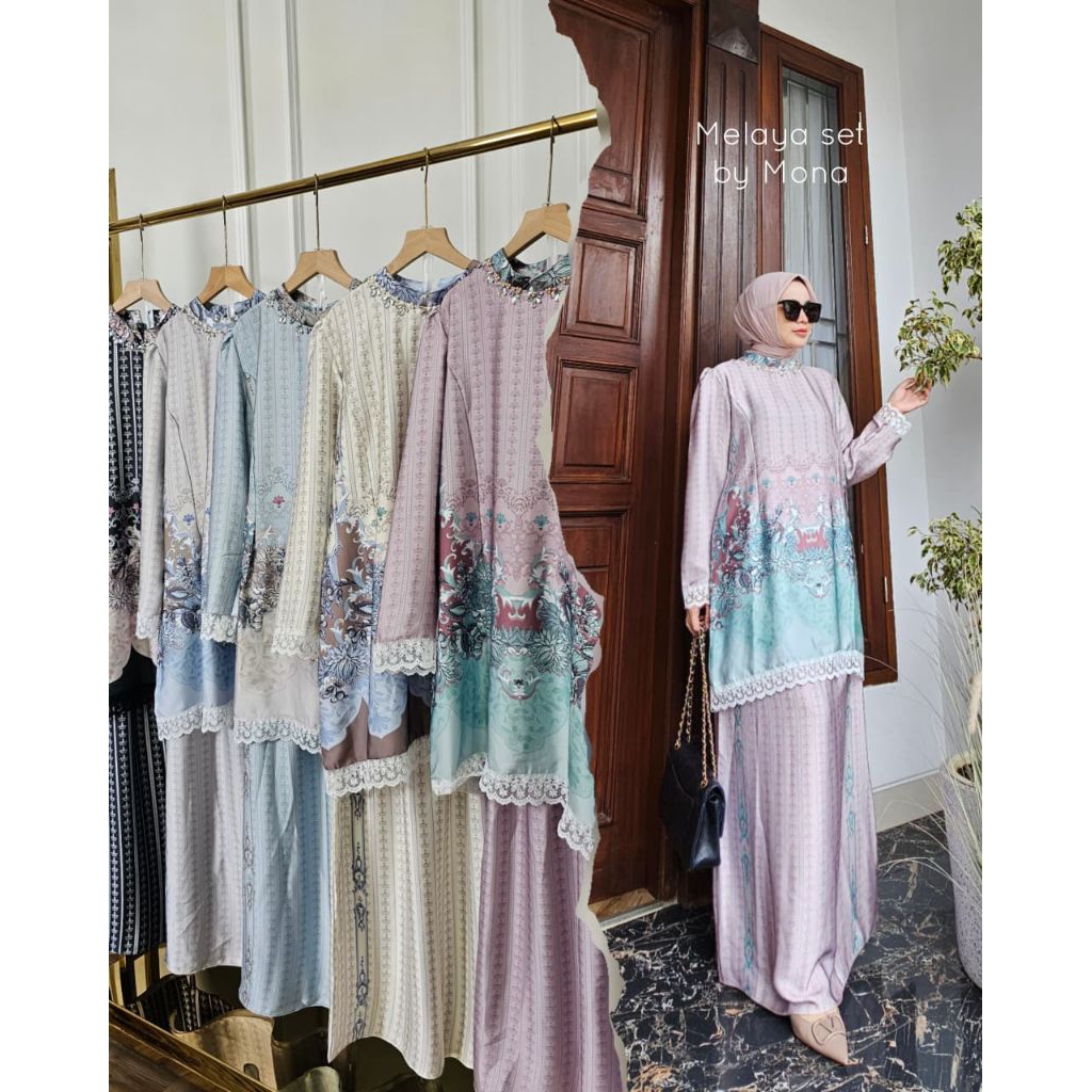 MELAYA ONE SET BY MONA SYAR'I ORIGINAL