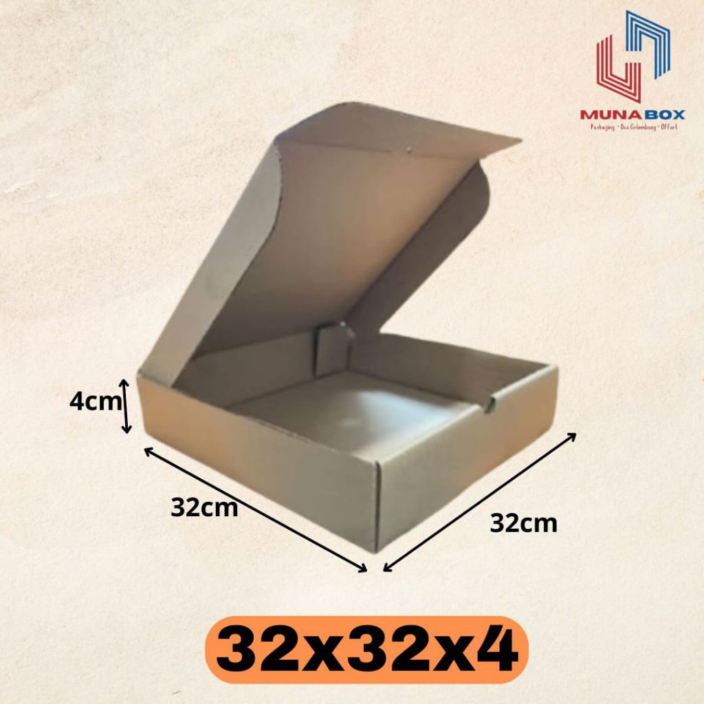 Kardus Box Pizza 32x32x4 Kardus Kemasan Pizza Die Cut