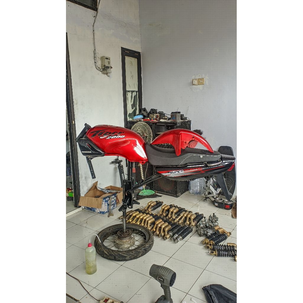 Body Set Rangka Bodi Tangki Tilas Tiger Lawas Tiger 2000 super cruiser Tilam Tiger Lama Jok Baru Mbt