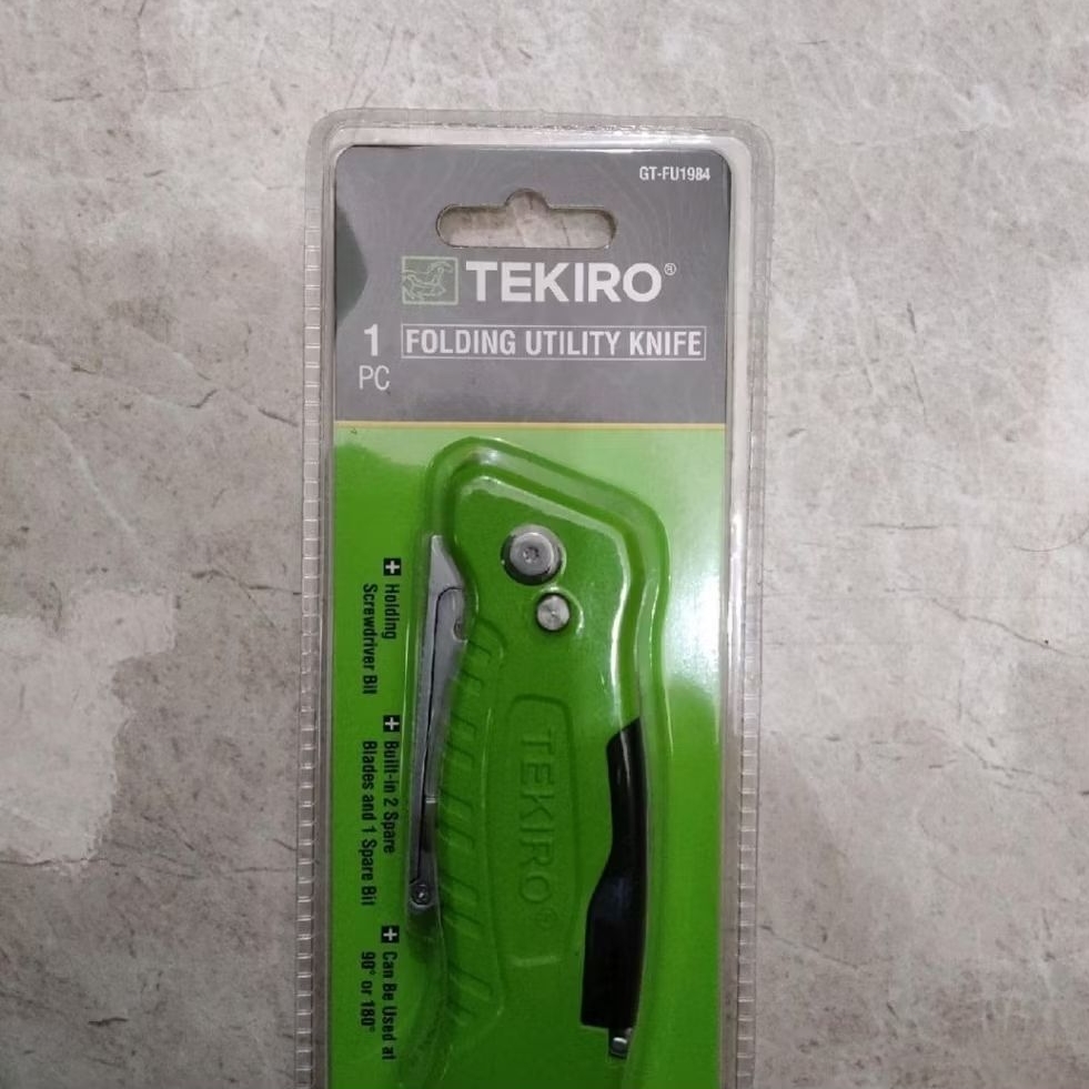 TEKIRO PISAU CUTTER LIPAT MULTIFUNGSI | FOLDING UTILITY KNIFE 100% ORIGINAL TEKIRO