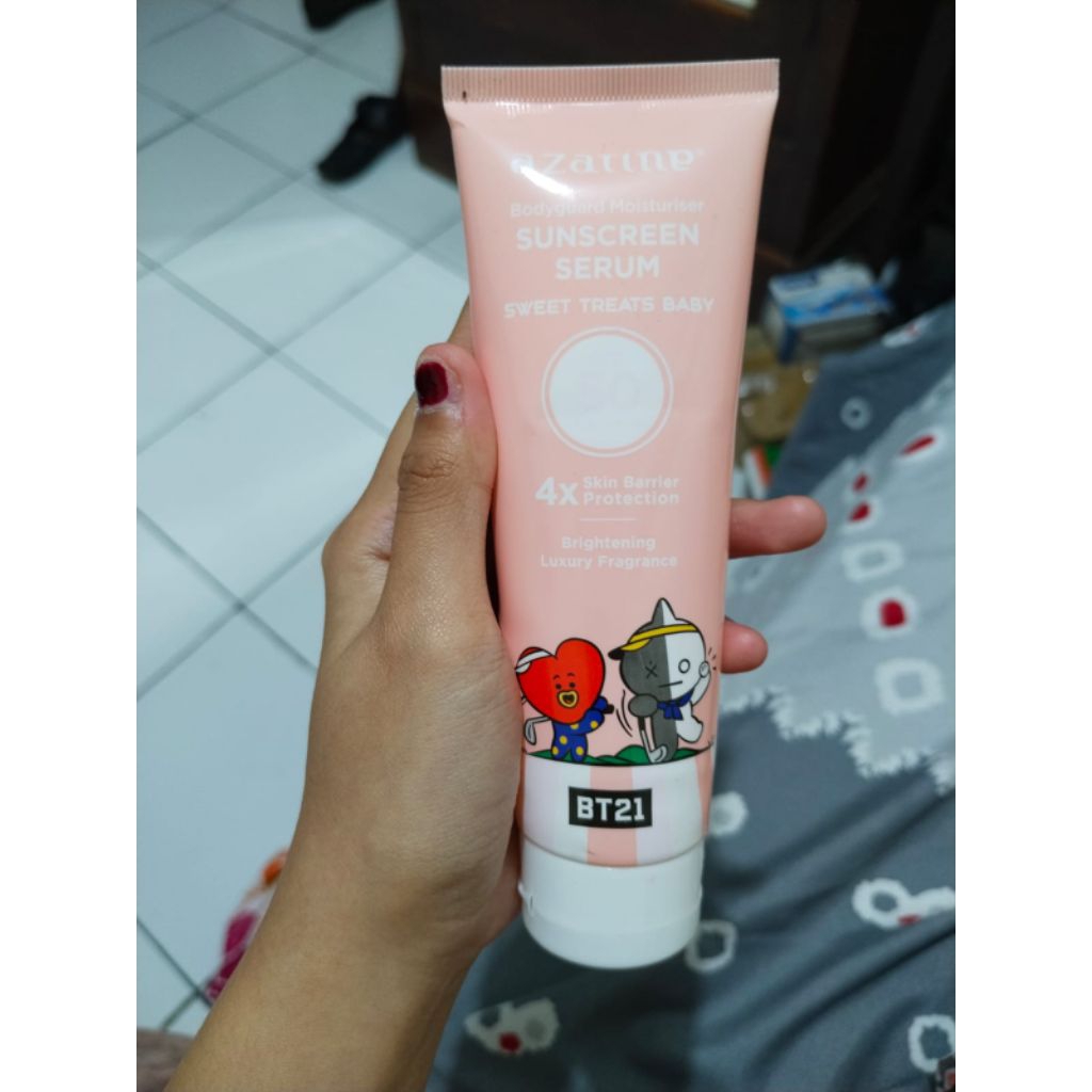 body serum azzarin spf 50 PRELOVED masih banyak baru dipakai 2x