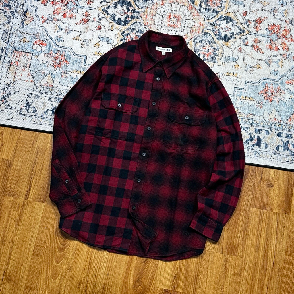 KEMEJA FLANNEL UNIQLO X JW VETERANO SECOND