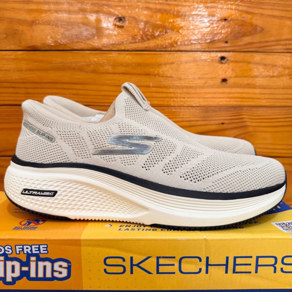 ONLY SIZE 43 SEPATU SKECHERS PRIA SKECHERS GO RUN ELEVATE 2 220857 TAUPE COD ORIGINAL SNEAKERS FORMA