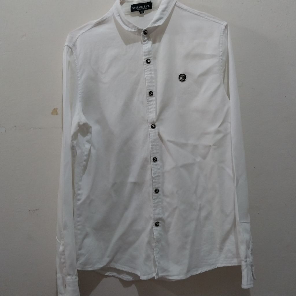 STEFANO RICCI textured shirt kemeja
