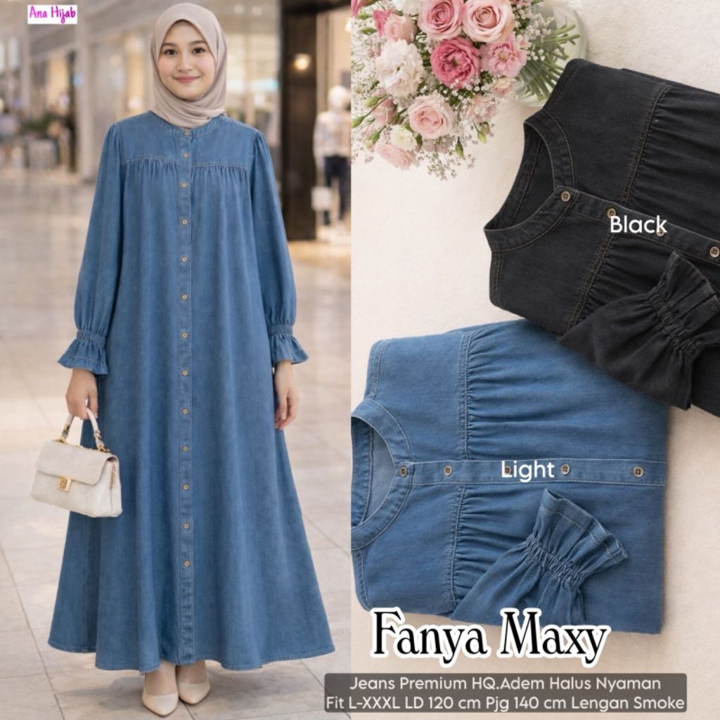 Fanya Maxy By Ana Hijab || Gamis