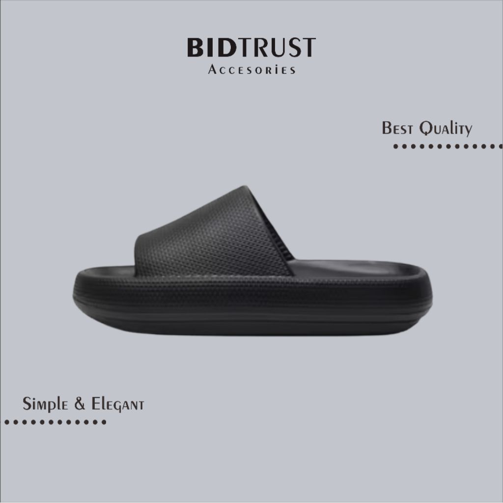 SANDAL SELOP PRIA ELEGAN MOTIF KOTAK KECIL HALUS • Simple Elegan Asli Original Premium Anti Tidak Ka