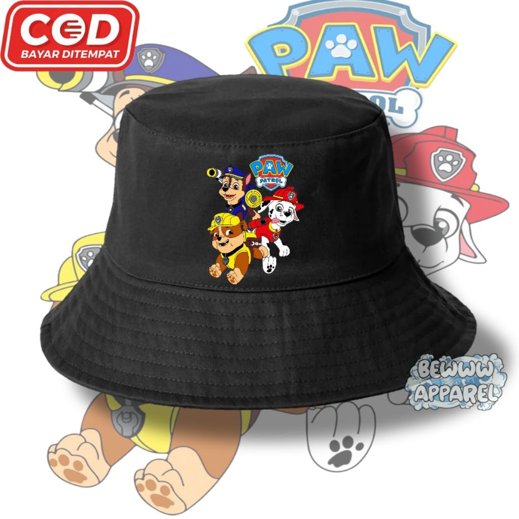 Topi Bucket Anak Paw Patrol / Topi Anak Paw Patrol