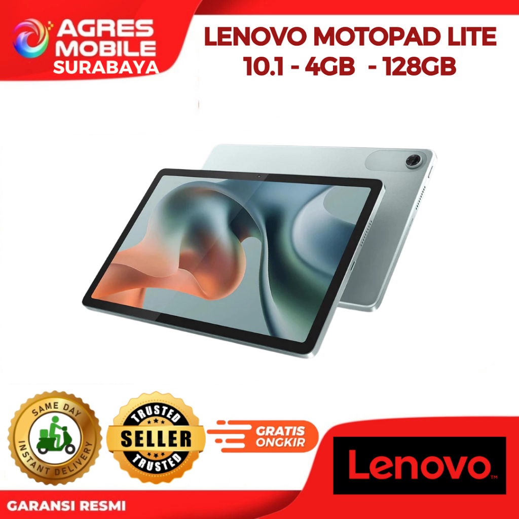 LENOVO MOTOPAD LITE TABLET 10.1" RAM 4GB ROM 128GB +  CASE BNIB BERGARANSI RESMI