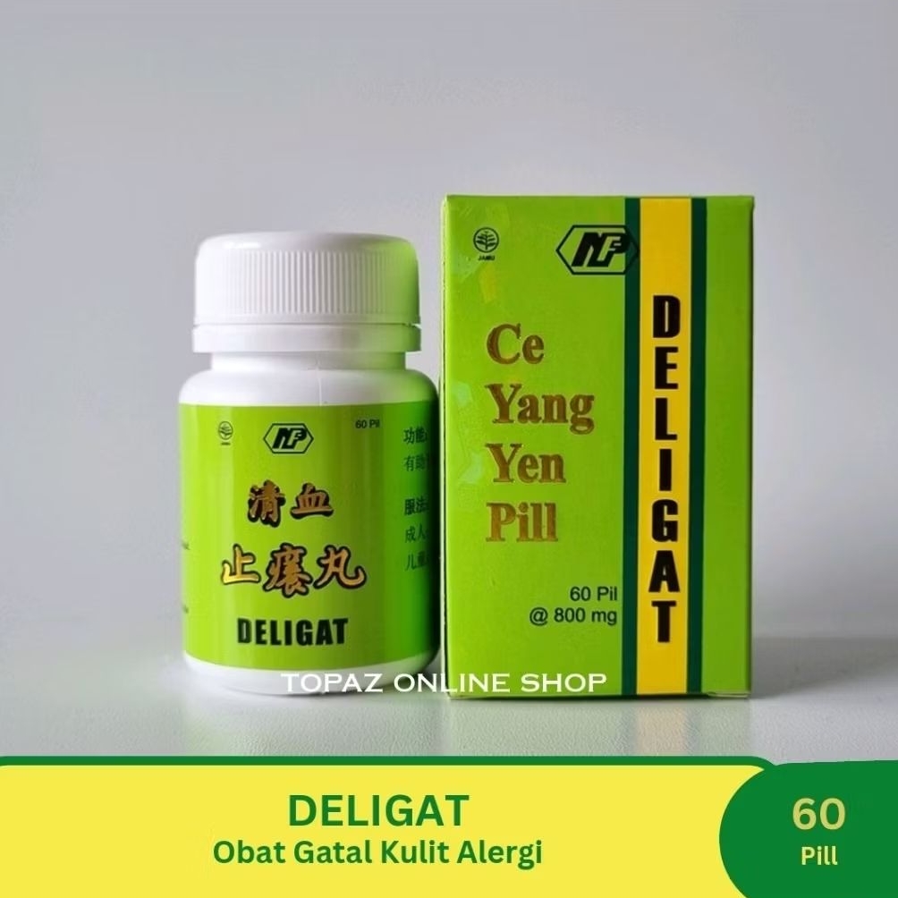 obat gatal kulit alergi - deligat / ce yang yen pil