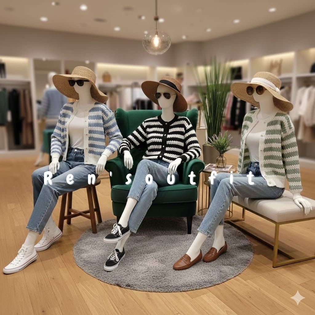 (REN'S KNIT WEAR) Cardigan Rajut premium/Cardigan nanas/rajut wanita/Knitwear rajut import premium/R