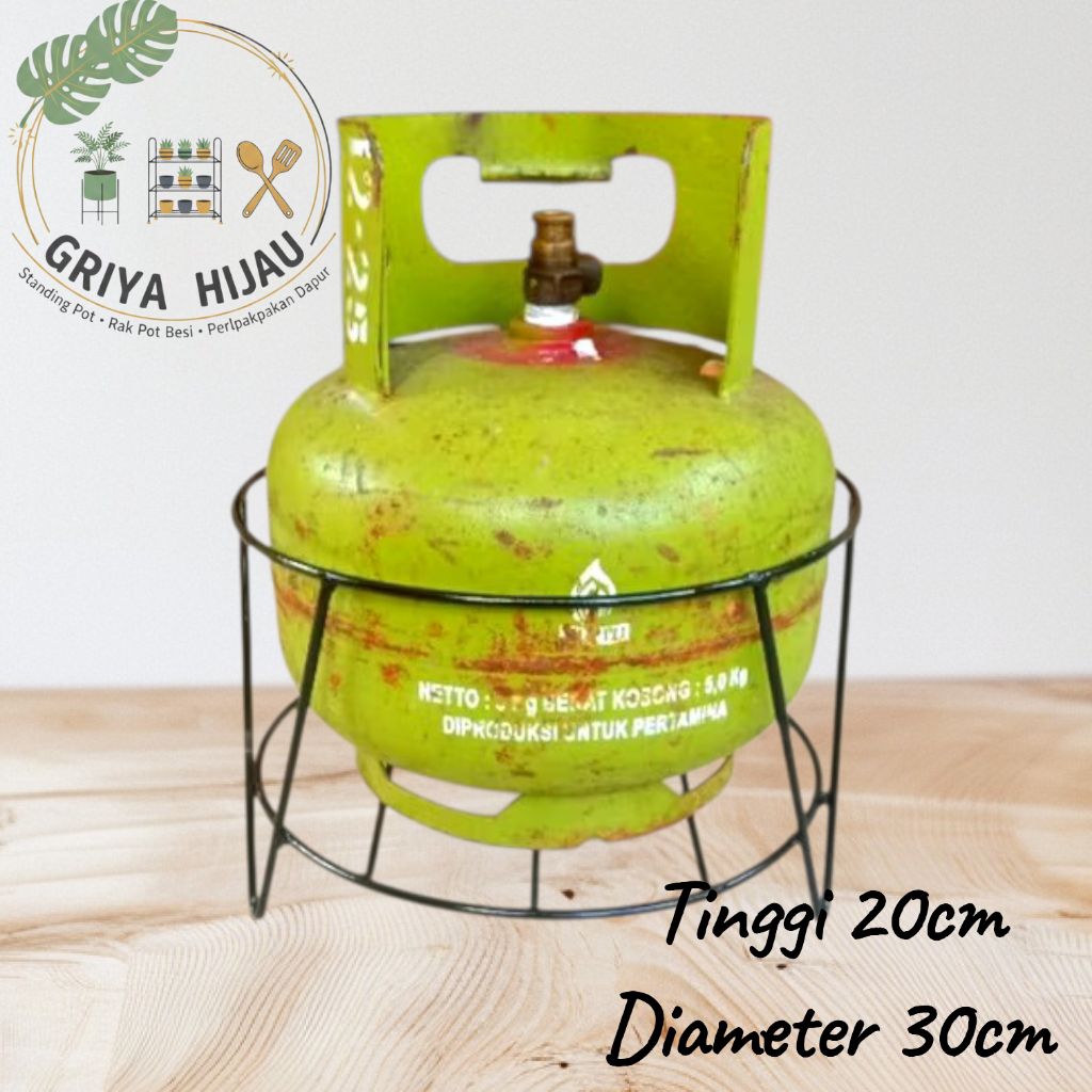 Tatakan Tabung Gas / Dudukan Tabung Gas Melon / Tatakan Tabung Hijau