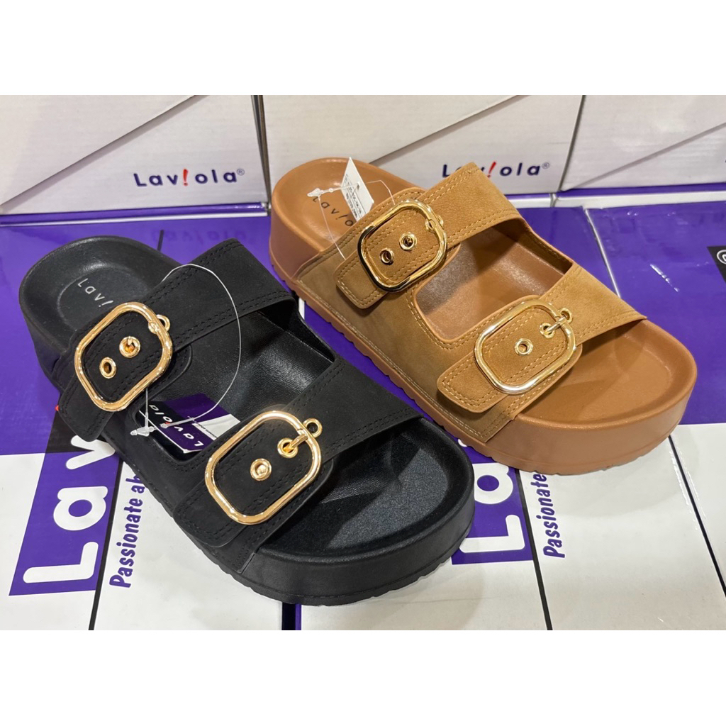 LAVIOLA SANDAL SLIP GESPER WANITA SUPER BAGUS ORIGINAL MATAHARI (36-40)