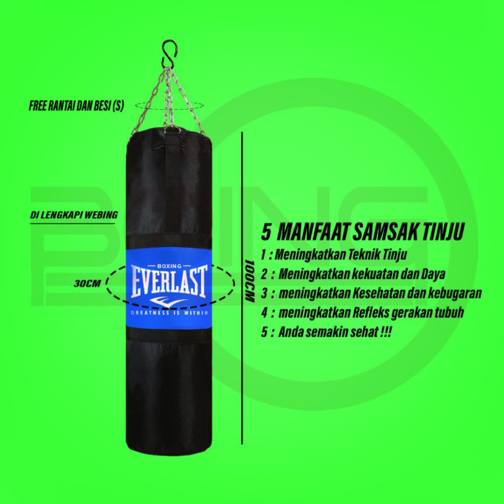 Samsak gantung ukuran 100cm tinju muaytahi - samsak olahraga MMA