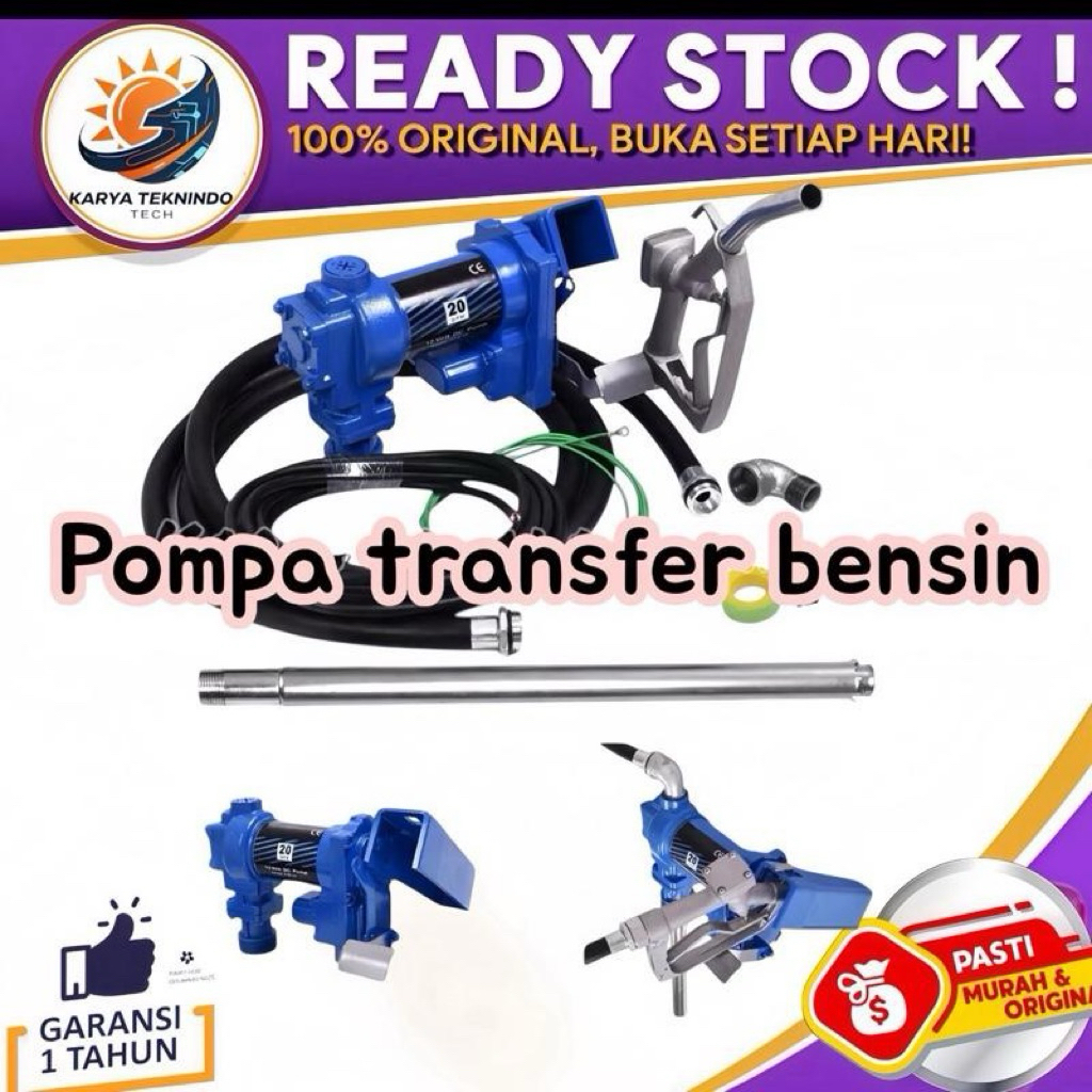 Pompa transfer bensin dc Pompa transfer + flow meter dc exposion froop