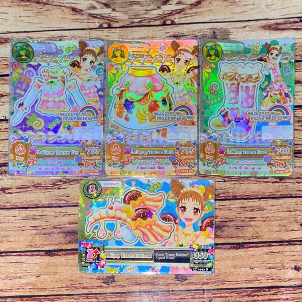 Aikatsu Otome Arisugawa Constellation Premium 09 Happy Rainbow Lollipop Taurus Set with Acc