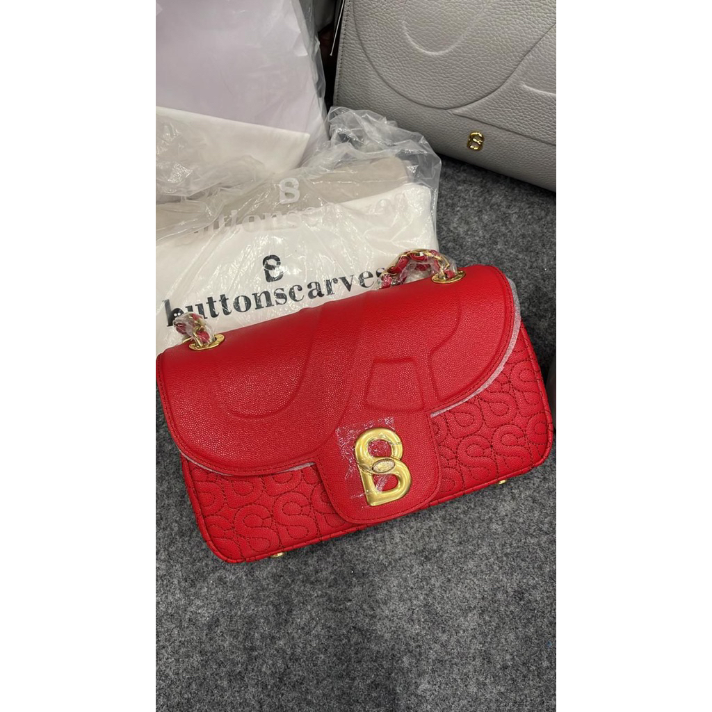 ALUNA LEATHER BAG BUTTONSCARVES