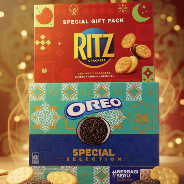 Oreo Special Selection Box / Ritz Special Selection - Edisi Ramadan Lebaran - Biskuit Kaleng Kotak M