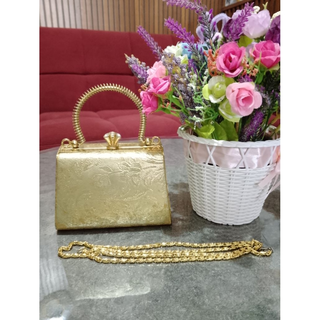 tas preloved kondangan gold
