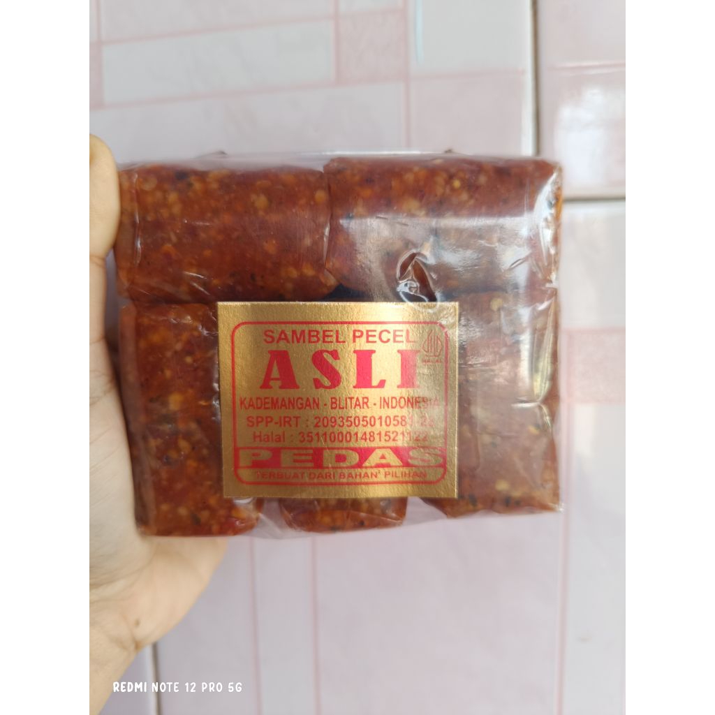 SAMBEL PECEL ASLI BLITAR 425 gram kemasan baru isi 5 sachet /kecil