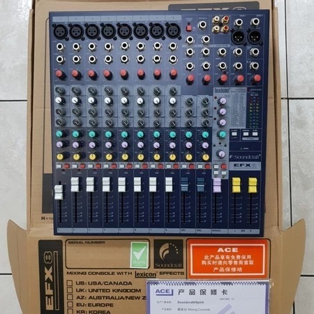 MIXER AUDIO SOUNDCRAFT EFX8 EFX 8 CHANNEL