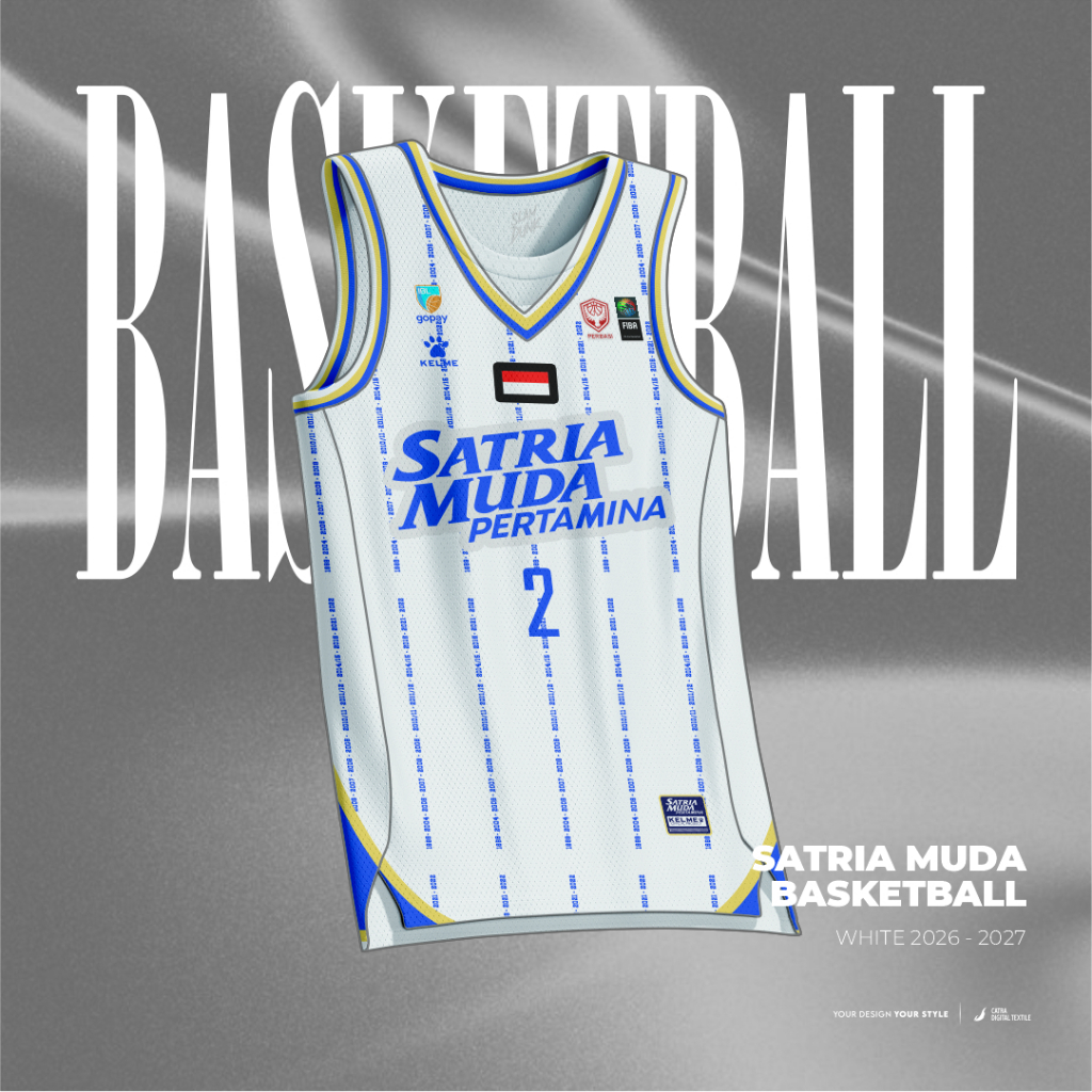 [Slamdunk] Jersey Satria Muda White 2026 - 2027