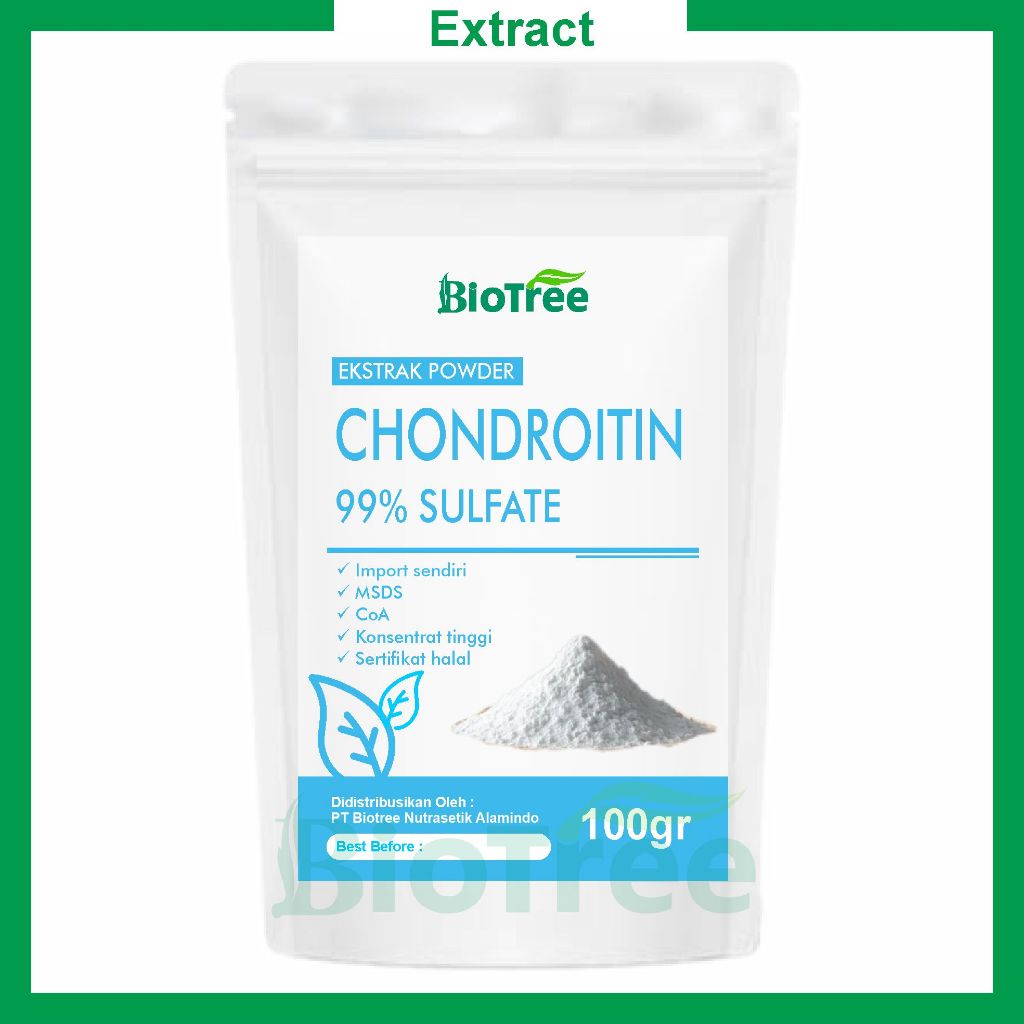 Chondroitin Sulfate 99% Curah ll Bahan Baku Farmasi untuk Suplemen Sendi & Tulang