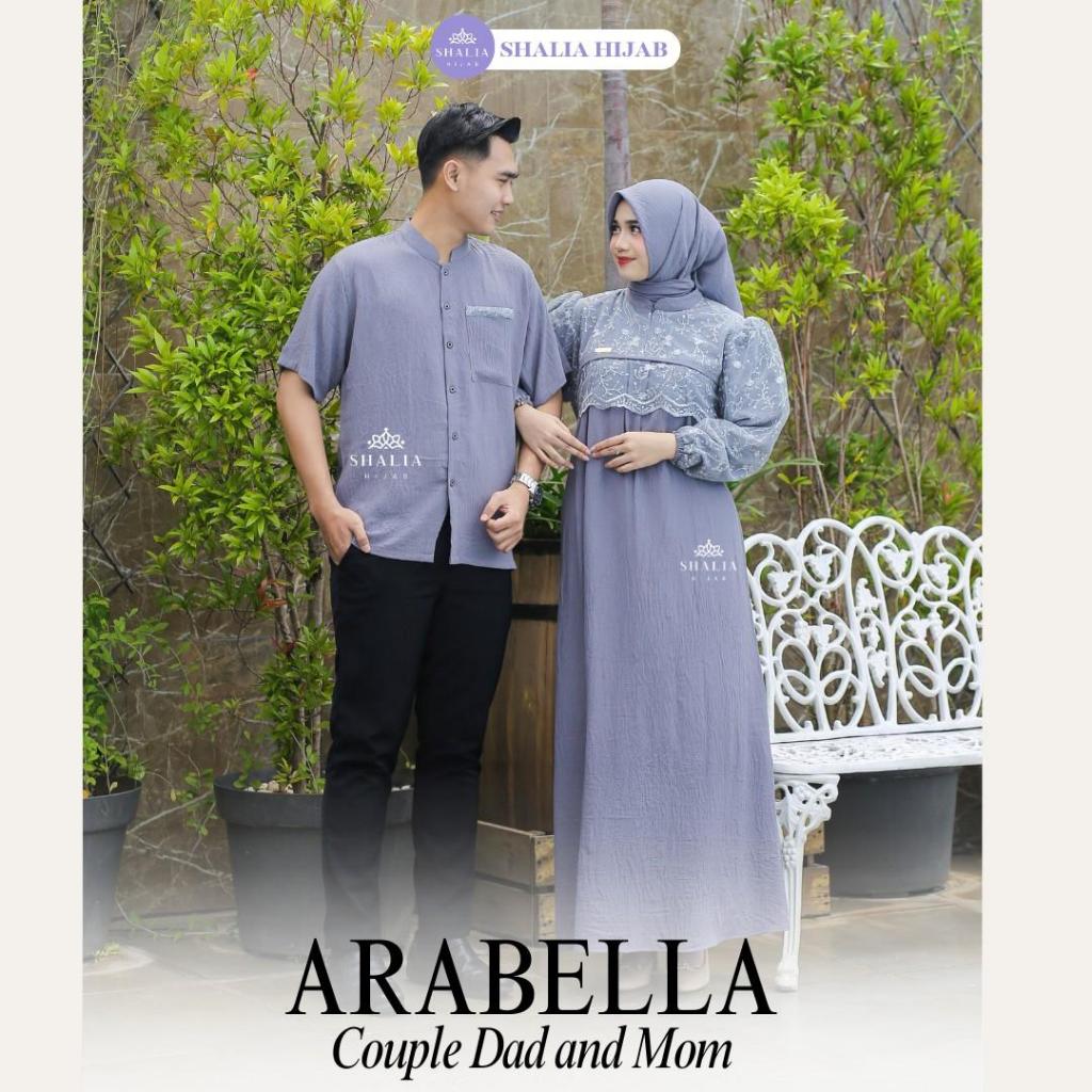 Shalia Hijab Arabella baju couple pasangan Gamis set Couple Premium pesta kondangan lebaran terbaru