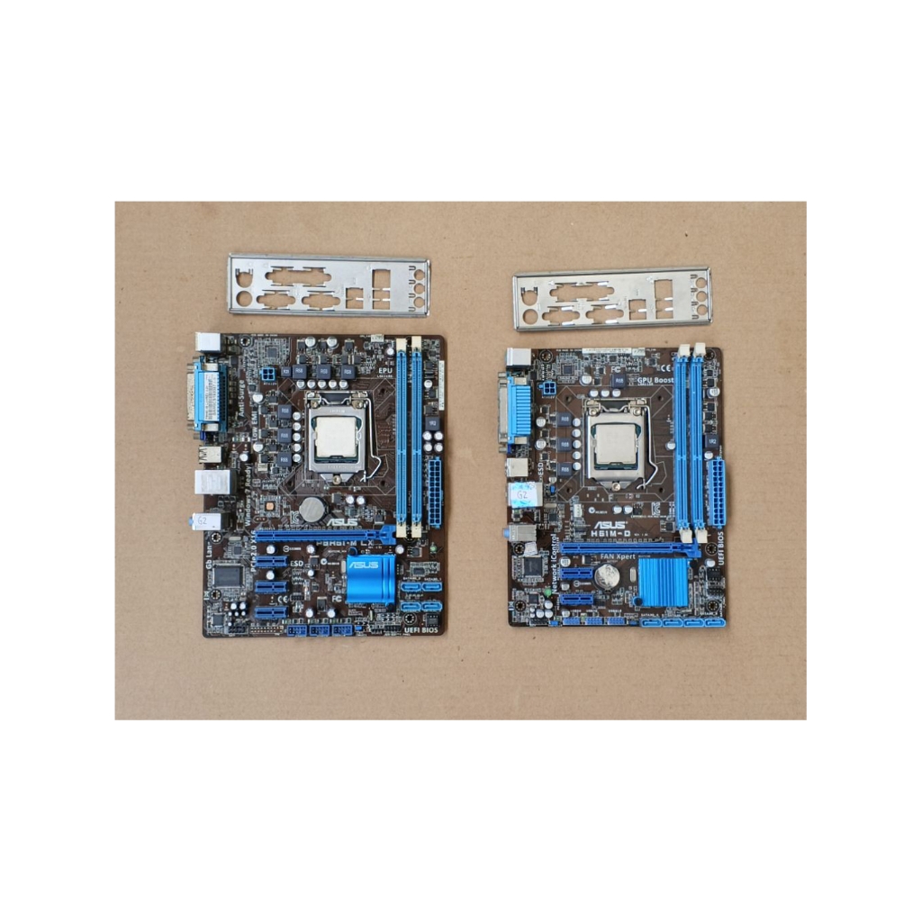 MB motherboard mainboard asus H61 + processor core i3