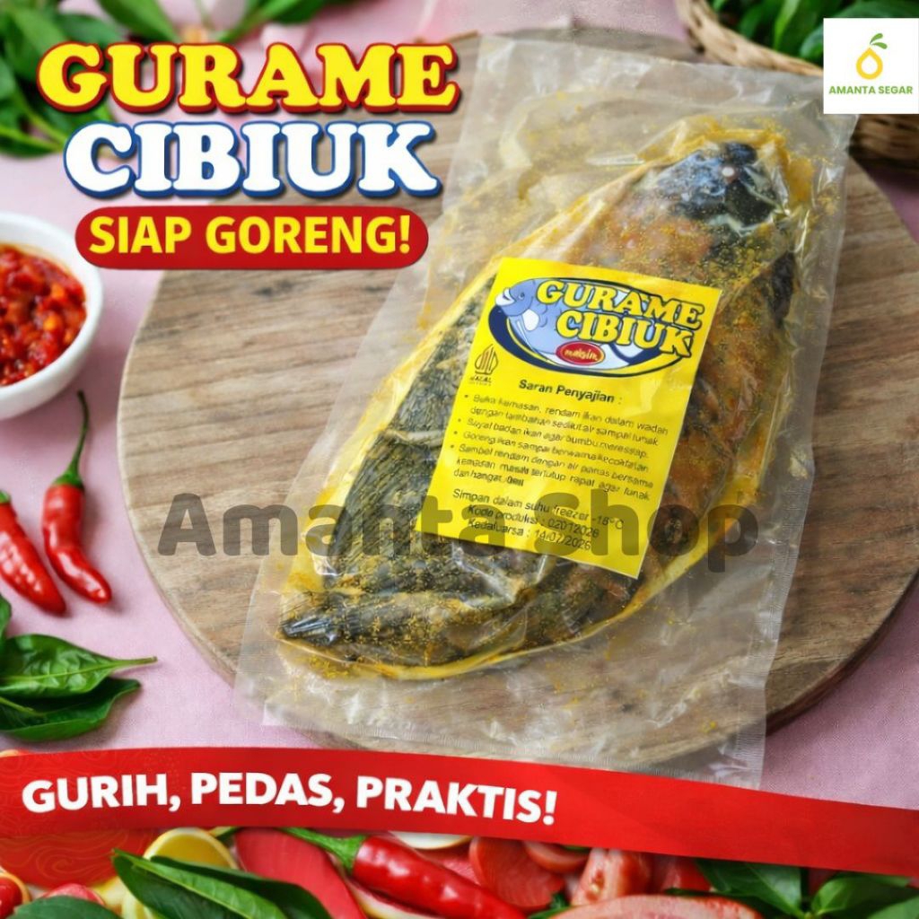 Ikan Gurame Cibiuk Freshly Frozen Bogor Ukuran 1kg