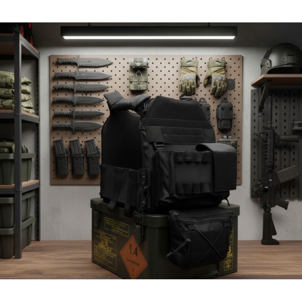 Body Vest Tactical Balck Warrior / Body Vest Tactical / Rompi Tactical