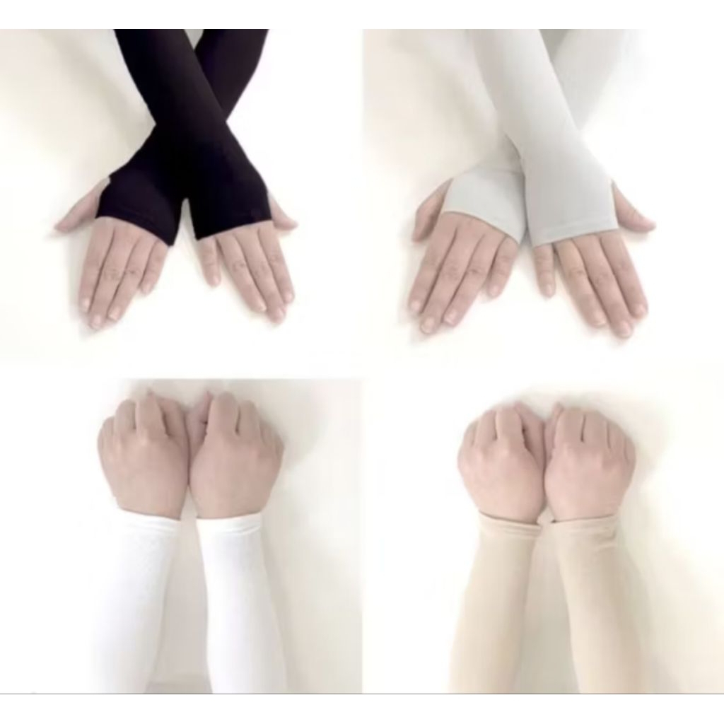 VM Manset Tangan Handsock Polos / Manset Muslimah / Manset Muslimah / Sarung Tangan Pelindung